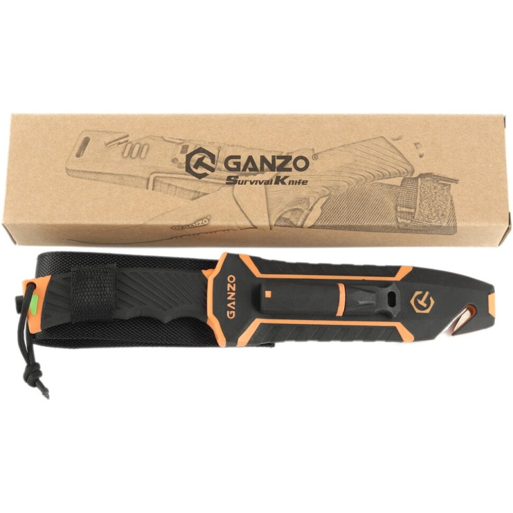 Нож Ganzo G8012V2-OR оранжевый  