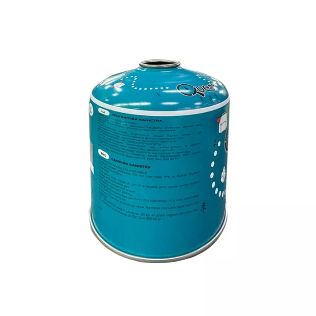 Газовый баллон резьбовой бутановый Quest, 450гр (ganzo) — Photo 2