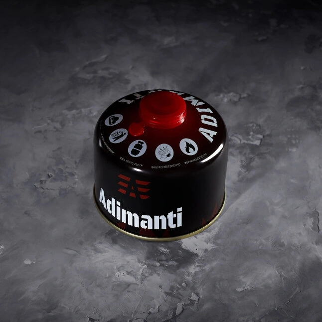 Балон газовий Adimanti, 230 гр, з різьбовим з&#039;єднанням — Photo 1