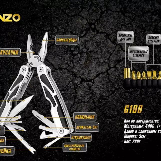 Мультитул Ganzo G108 — Photo 5