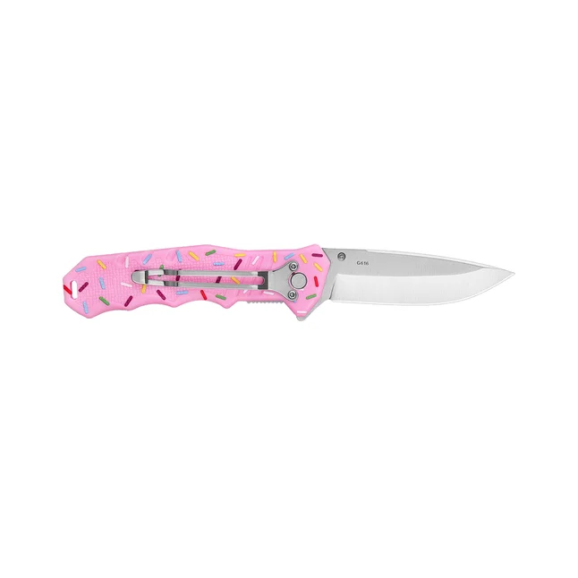 Нож складной карманный Ganzo Candy G616 (7.9 см) 440C/ABS розовый — Photo 1