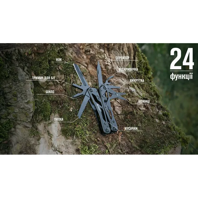 Мультитул Ganzo G202B з чохлом Molle та бітами, 24 функції — Photo 18