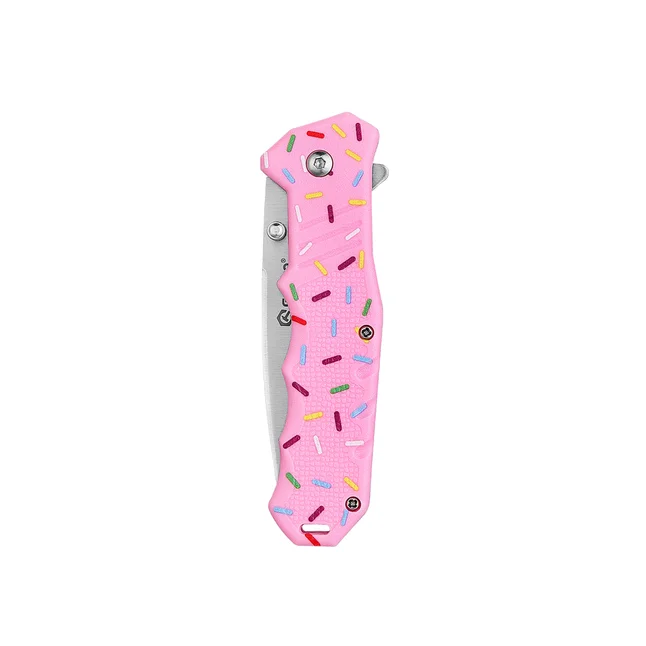 Нож складной карманный Ganzo Candy G616 (7.9 см) 440C/ABS розовый — Photo 4