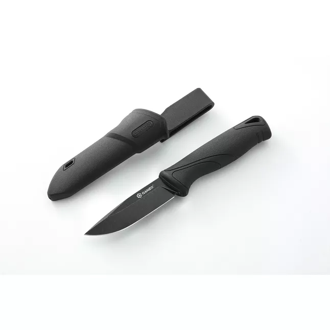 Нож Ganzo G807BW-BK черный с чехлом