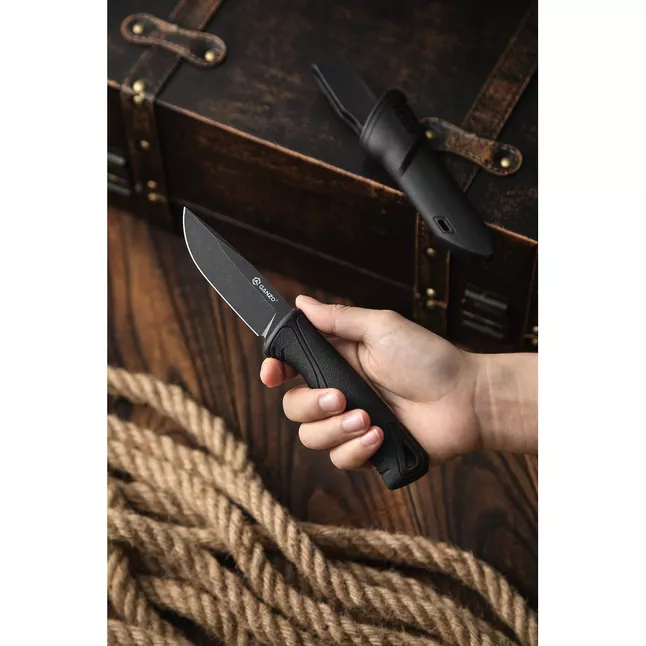 Нож Ganzo G807BW-BK черный с чехлом — Photo 6