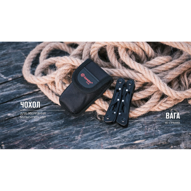 Мультитул Multi Tool Ganzo G104 S черный  
