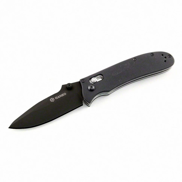 Нож складной Ganzo G704 с черным лезвием  