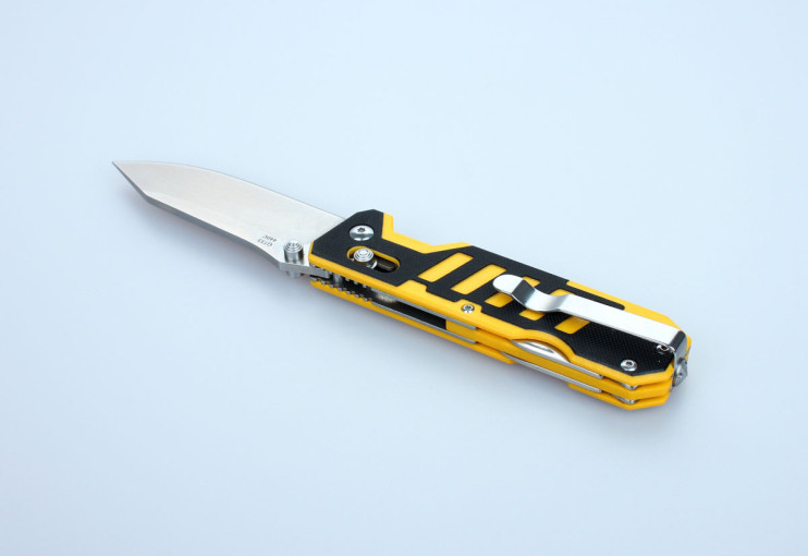 Нож Ganzo G735 черно-желтый  