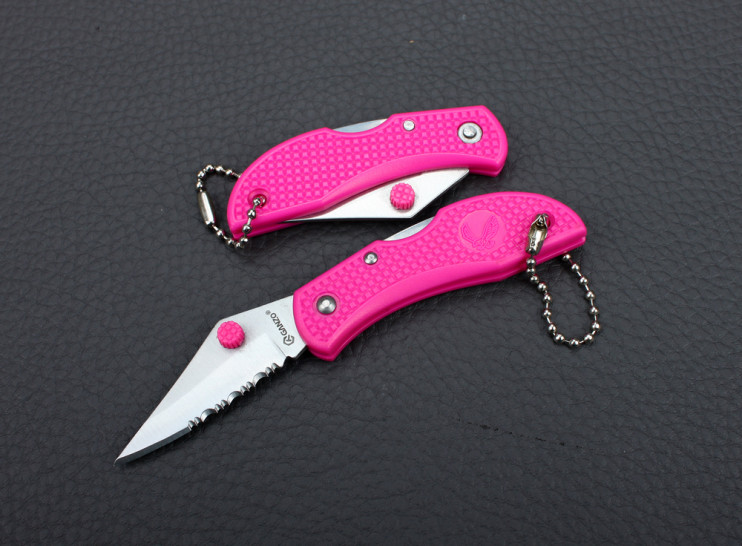 Нож Ganzo G623S розовый  