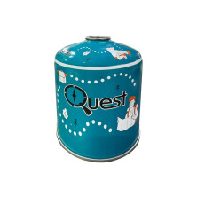 Газовый баллон резьбовой бутановый Quest, 450гр (ganzo)