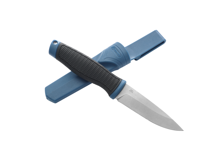 Нож Ganzo G806-BL голубой с ножнами  