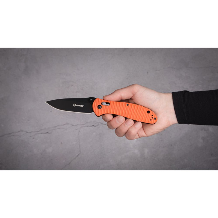 Нож складной Ganzo G7393P-OR оранжевый  